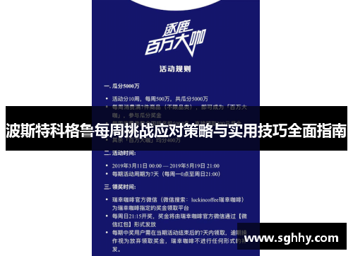 波斯特科格鲁每周挑战应对策略与实用技巧全面指南